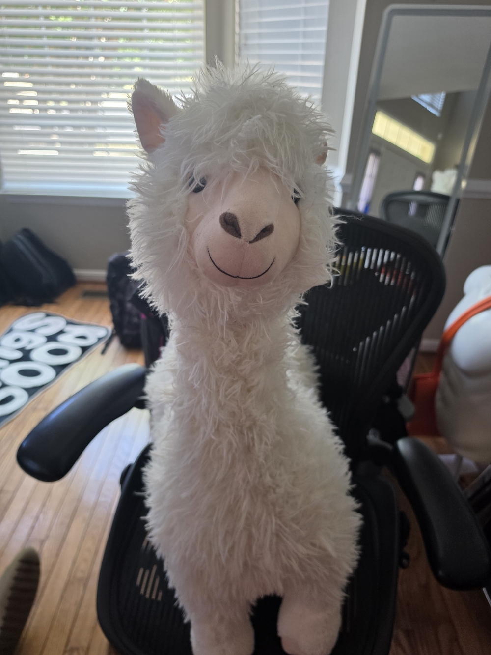 Plush White Llama Alpaca Stuffed Animal
